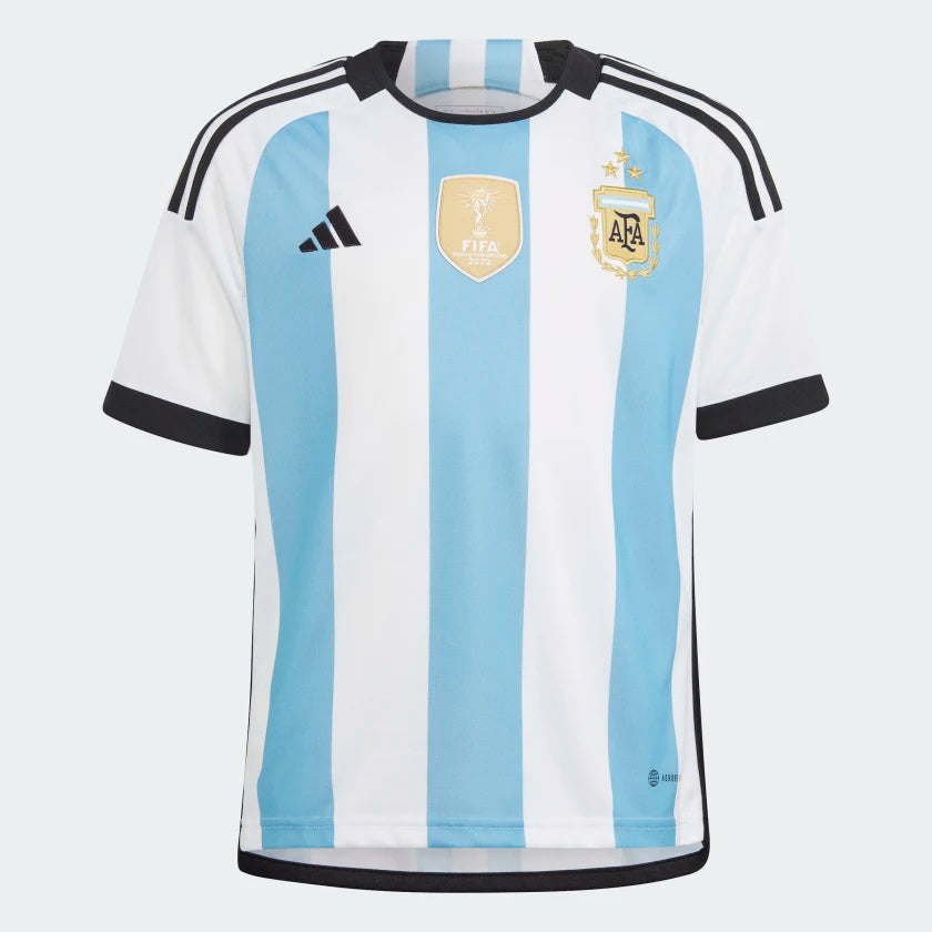 adidas Argentina 2022 Home Jersey Youth WC Winners