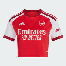 Cargar imagen en el visor de la galería, adidas Womens Arsenal 26/27 Stadium Home Cropped Jersey
