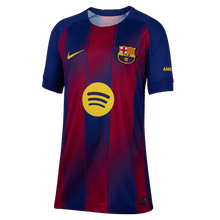 Cargar imagen en el visor de la galería, Nike Youth FC Barcelona 25/26 Stadium Home Replica Jersey