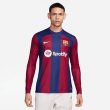 Cargar imagen en el visor de la galería, Nike Mens FC Barcelona 2023/24 Stadium Home LS Jersey