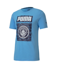Load image into Gallery viewer, Men's Puma Manchester City Futbol Core Graphic Tee