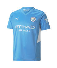 Load image into Gallery viewer, Youth Puma Manchester City Home Jersey 21/22
