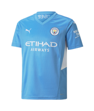 Load image into Gallery viewer, Youth Puma Manchester City Home Jersey 21/22