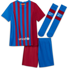 Load image into Gallery viewer, Nike Child Barcelona Home Kit 21/22 Jersey
