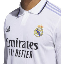 Load image into Gallery viewer, adidas Men's Real Madrid 22/23 Authentic LS Home Jersey