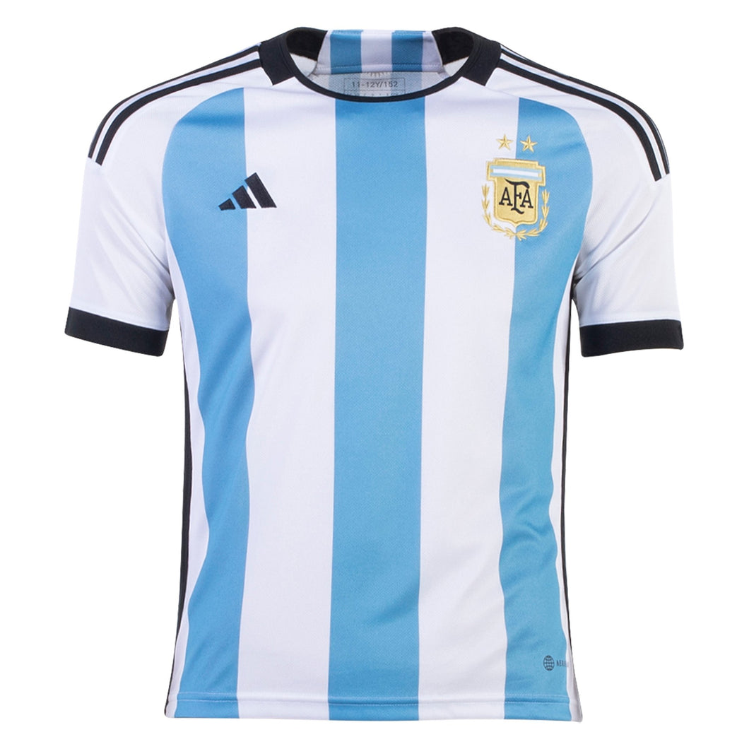 adidas Youth Argentina 2022 Home Jersey