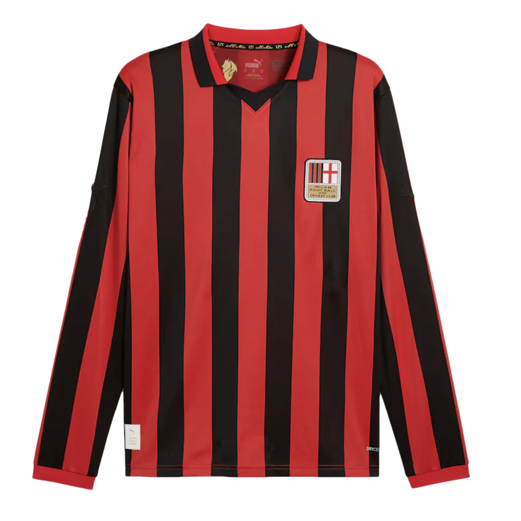 Puma Men's AC Milan 125th Anniversary Authentic Long Sleeve Jersey