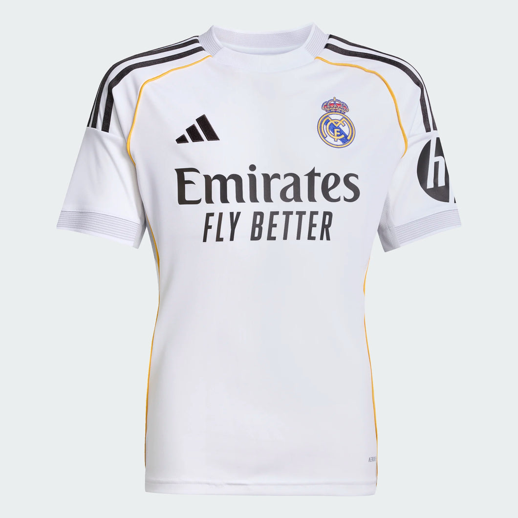 adidas Youth Real Madrid 25/26 Home Jersey