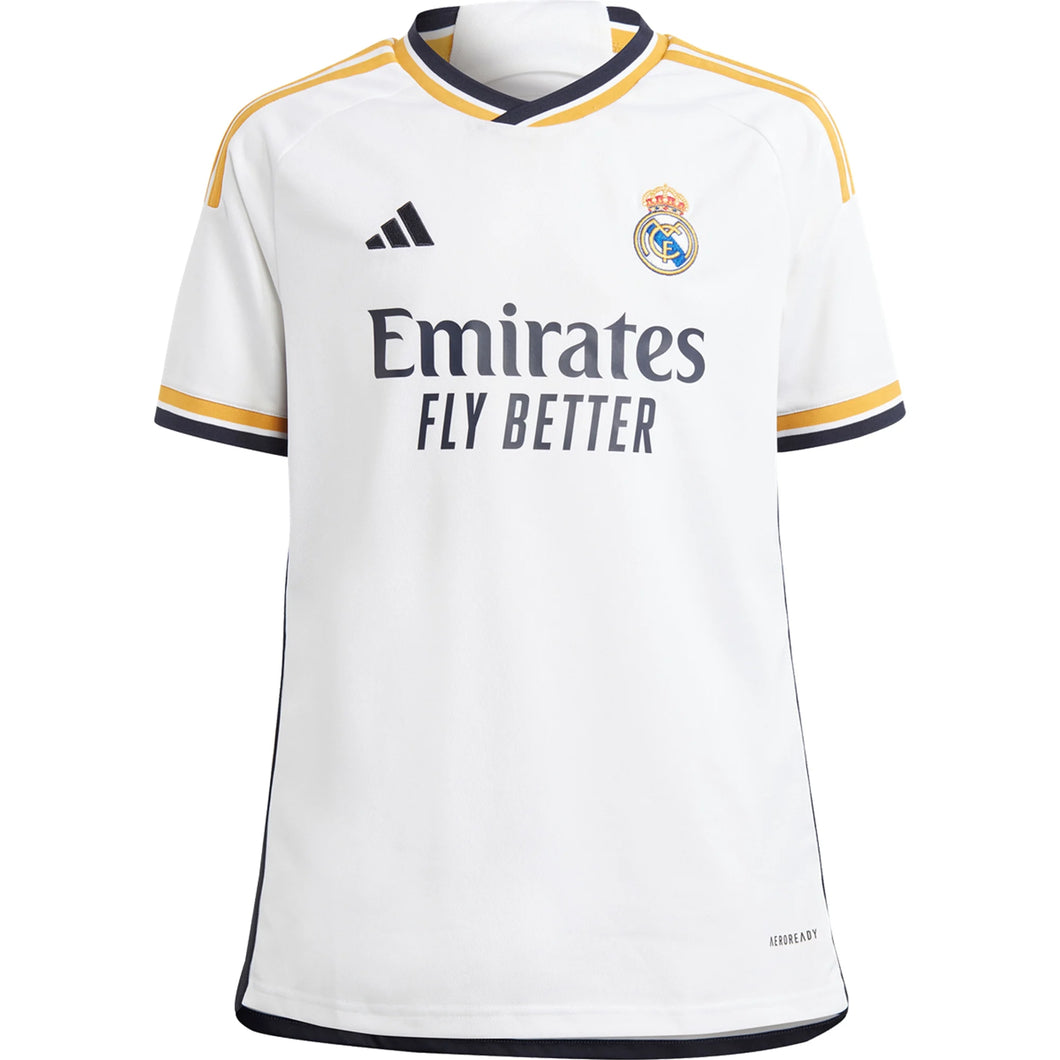 adidas Youth Real Madrid 23/24 Home Jersey