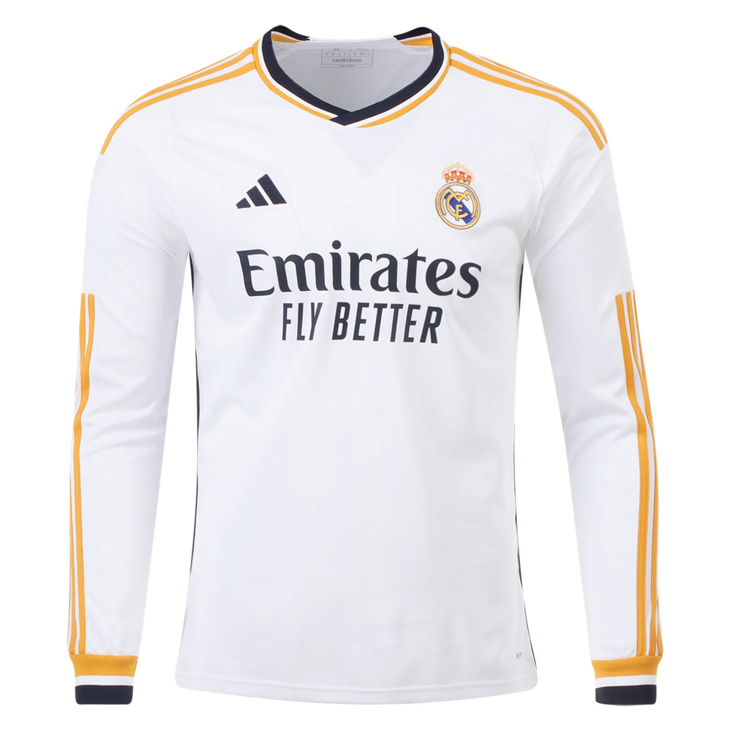 adidas Men's Real Madrid 23/24 Home Jersey LS