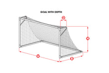 Load image into Gallery viewer, Kwik Goal 8 x 24 Mesh Solid Braid Knotless Net
