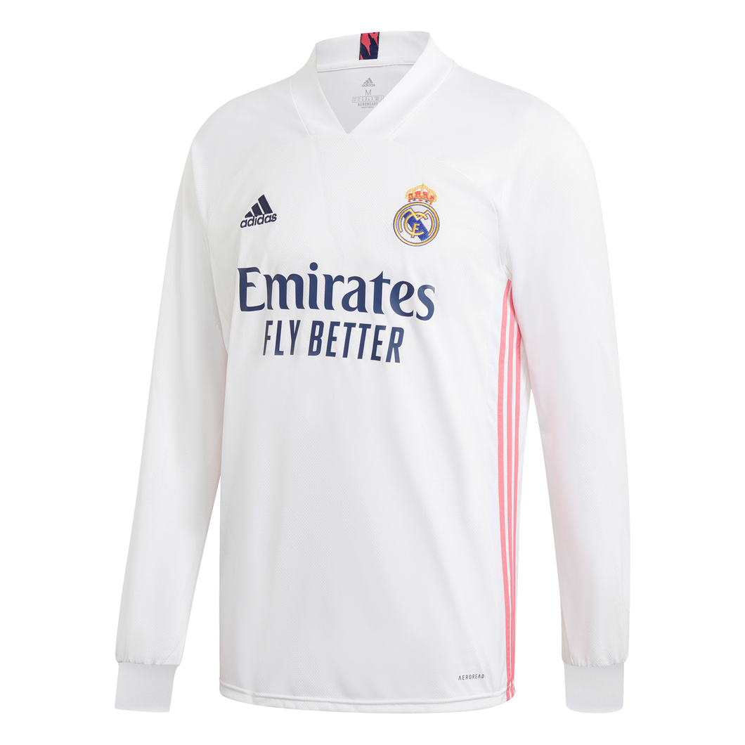 Men's adidas Real Madrid Home Long Sleeve Jersey 20/21