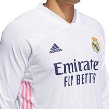 Load image into Gallery viewer, Men&#39;s adidas Real Madrid Authentic Home Long Sleeve Jersey 20/21
