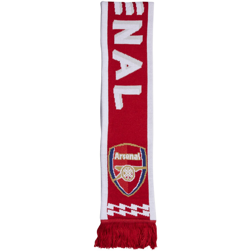 Arsenal Scarf Rapped Around adidas Arsenal Scarf – Rockville & Sterling Soccer Supplies