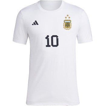adidas Men s Argentina Messi 3 Star Tee Rockville Sterling
