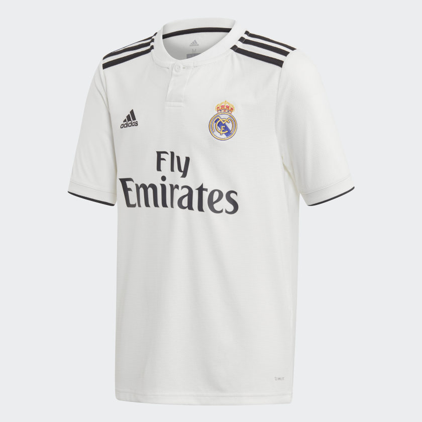 adidas Youth Real Madrid 18/19 Home Jersey
