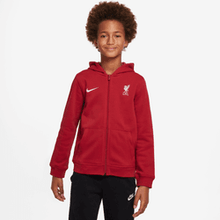 Load image into Gallery viewer, Nike Youth Liverpool FC Club Fleece Full-Zip Hoodie
