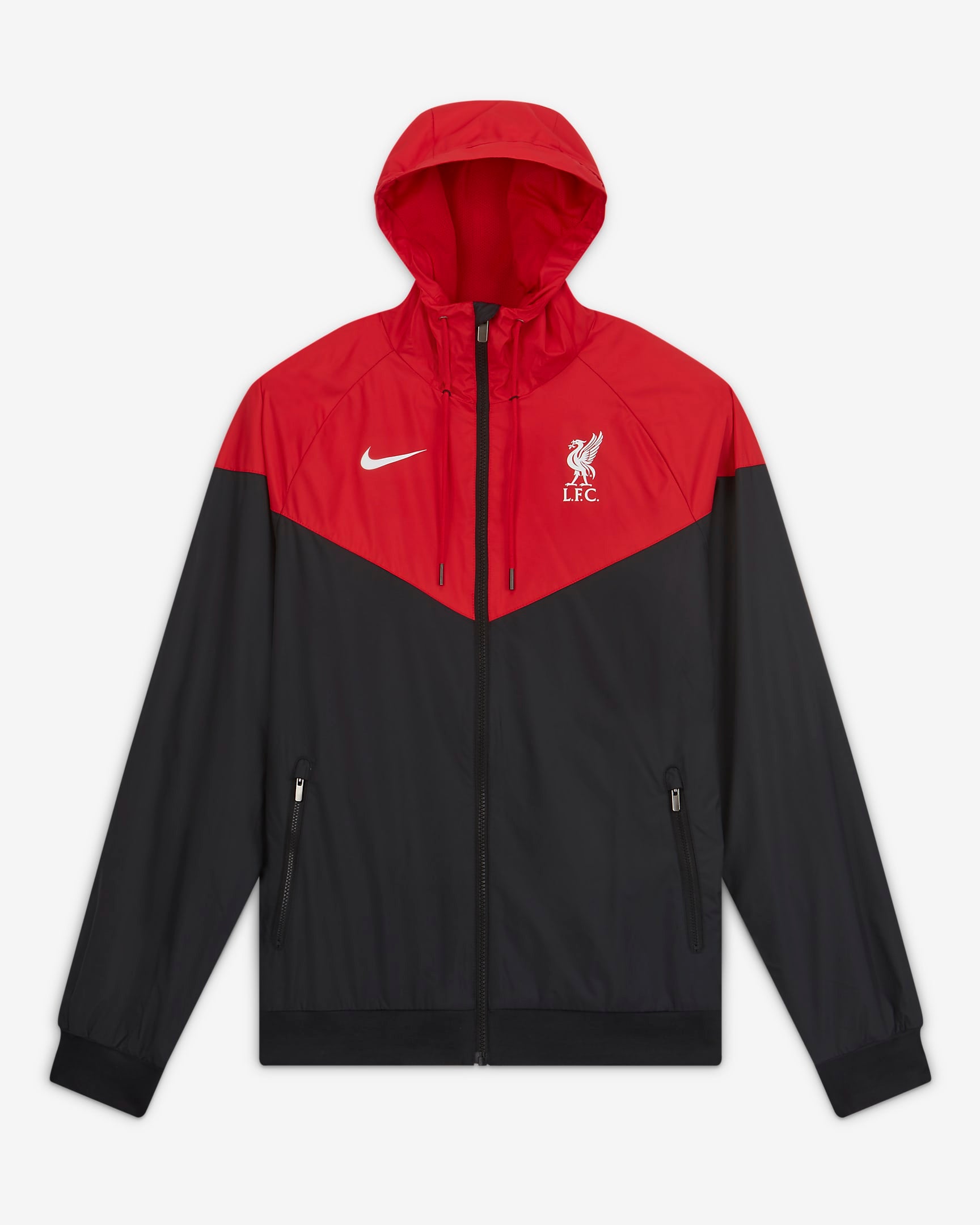 Men s Nike Liverpool Black Windrunner Full Zip Jacket Rockville Sterling Soccer Supplies